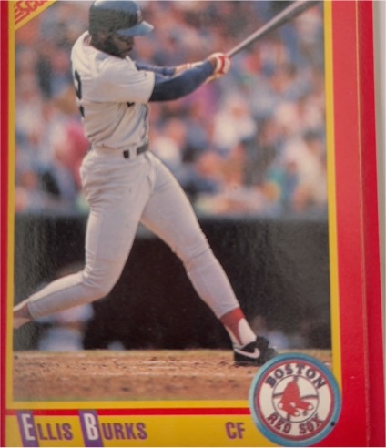 1990 Score #340 Ellis Burks — front