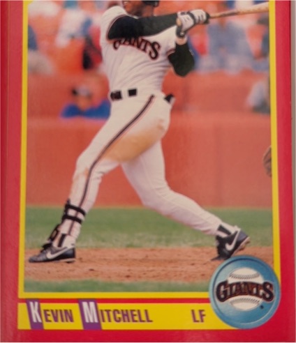 1990 Score #343 Kevin Mitchell — front