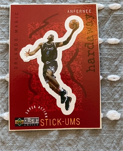 1997-98 Upper Deck Collector's Choice Stick-Ums #S19 Anfernee Hardaway — front