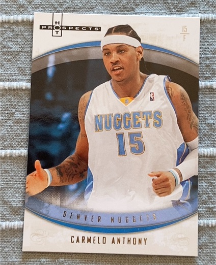 2007-08 Fleer Hot Prospects #2 Carmelo Anthony — front