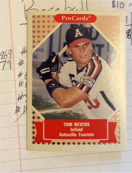 1991 ProCards Tomorrow's Heroes #234 Tom Nevers — front