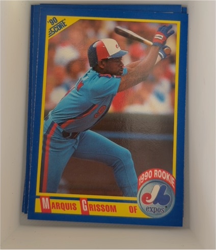 1990 Score #591 Marquis Grissom — front