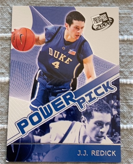 2006 Press Pass #36 J.J. Redick Power Pick — front