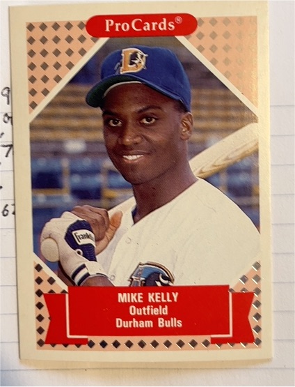 1991 ProCards Tomorrow's Heroes #185 Mike Kelly — front