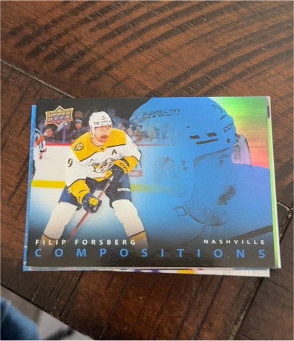 2025-26 Upper Deck Series 1 Compositions #CMP-15 Filip Forsberg — front