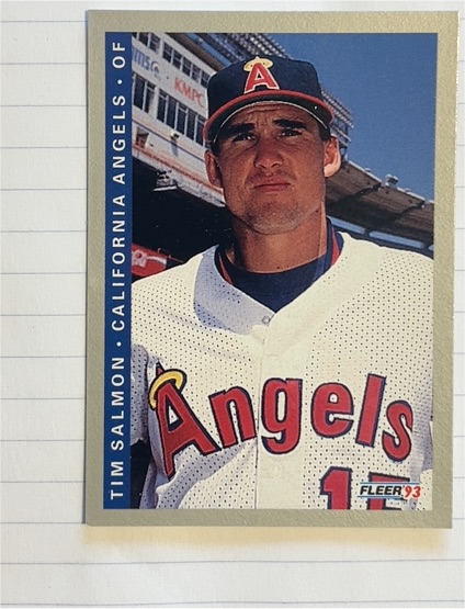 1993 Fleer #197 Tim Salmon — front