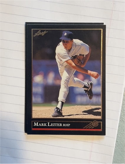 1992 Leaf Black Gold #207 Mark Leiter — front