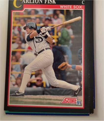 1991 Score #265 Carlton Fisk — front
