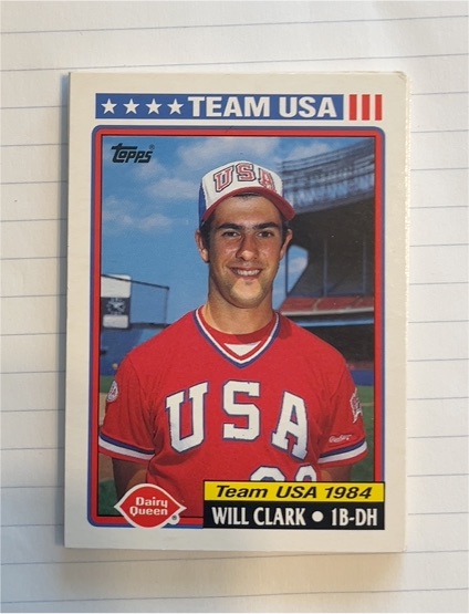1984 Topps Dairy Queen Team USA # Will Clark — front