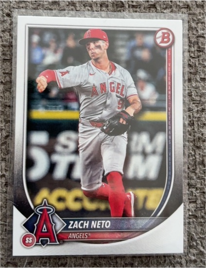 2025 Bowman #55 Zach Neto — front