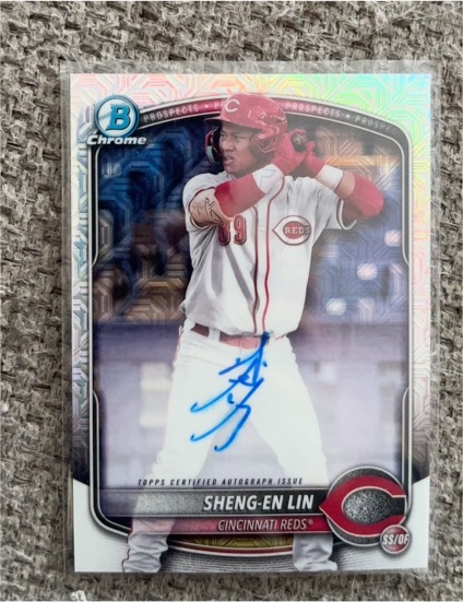 2025 Bowman Chrome #CPA-SL Sheng-En Lin — front