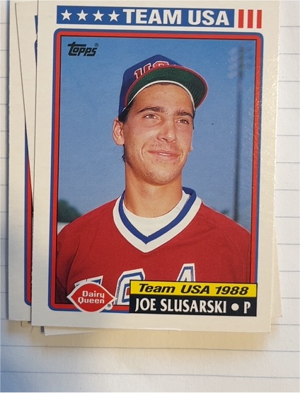1992 Topps Dairy Queen Team USA #14 Joe Slusarski — front