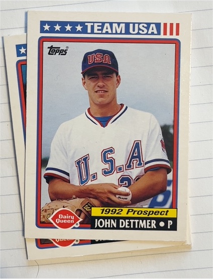 1992 Topps Dairy Queen Team USA #19 John Dettmer — front