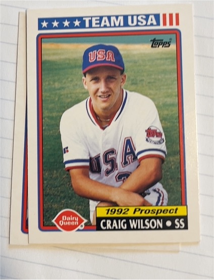 1992 Topps Dairy Queen Team USA #30 Craig Wilson — front