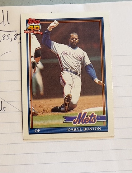 1991 Topps #83 Daryl Boston — front