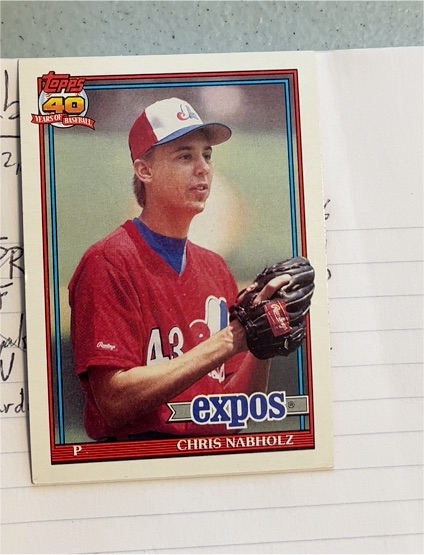 1991 Topps #197 Chris Nabholz — front