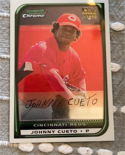 2008 Bowman Chrome #217 Johnny Cueto — front