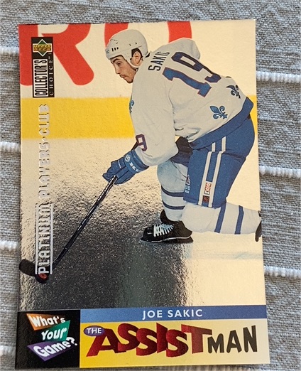 1995-96 Upper Deck Collector's Choice Player's Club #362 Joe Sakic — front