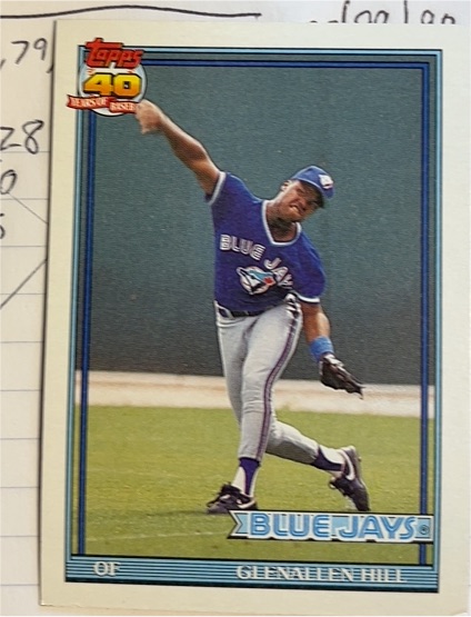 1991 Topps #509 Glenallen Hill — front