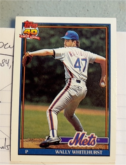 1991 Topps #557 Wally Whitehurst — front