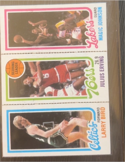 1980-81 Topps #6 Magic Johnson / Julius Erving / Larry Bird Rookie Card — front