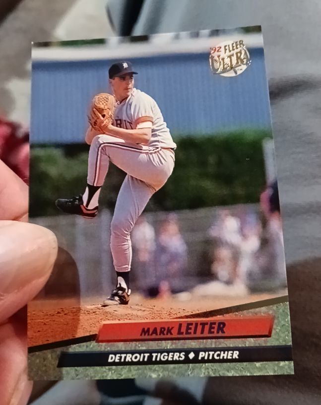 1992 Fleer Ultra #484 Mark Leiter — front