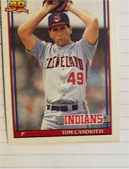 1991 Topps #624 Tom Candiotti — front