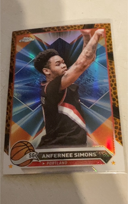2023-24 Topps Chrome #143 Anfernee Simons — front