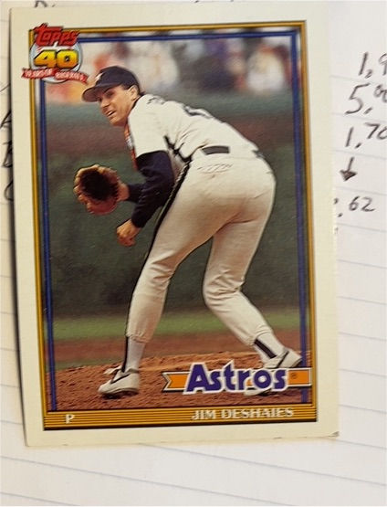 1991 Topps #782 Jim Deshaies — front