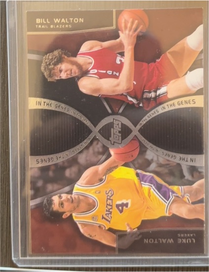 2008-09 Topps In the Genes #IG9 Luke Walton / Bill Walton — front