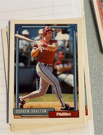 1992 Topps #244 Darren Daulton — front