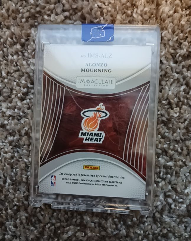 2024-25 Panini Immaculate Collection #IMS-ALZ Alonzo Mourning — front