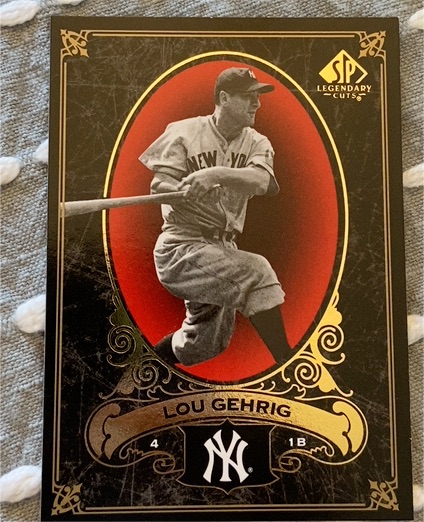 2007 Upper Deck SP Legendary Cuts #53 Lou Gehrig — front