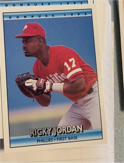 1992 Donruss #458 Ricky Jordan — front