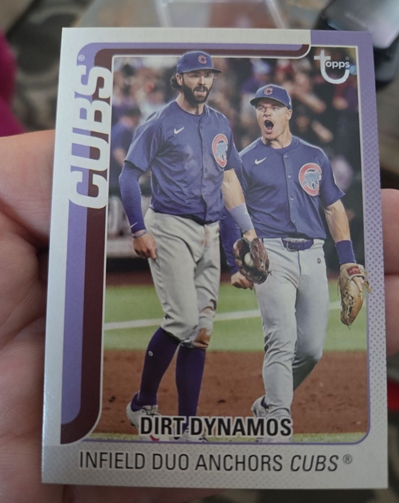 2025 Topps Update #US309 Dirt Dynamos Dansby Swanson / Matt Shaw — front