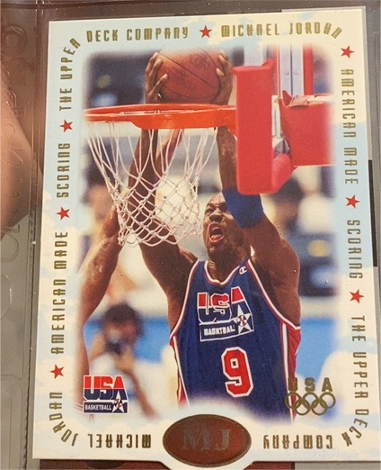 1996 Upper Deck USA Basketball #M1 Michael Jordan — front