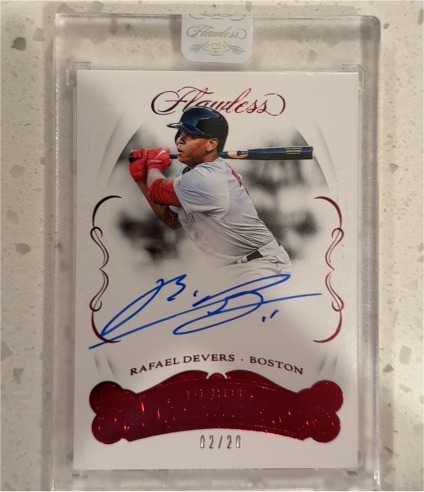 2018 Panini Flawless #Debut Rafael Devers — front