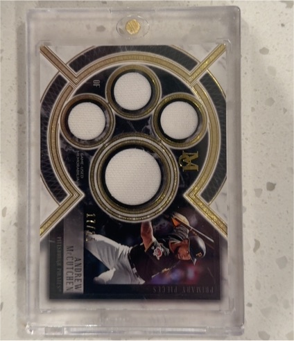 2018 Topps Museum Collection Primary Pieces Quad Relic Dallas Keuchel #SPQRDK — front