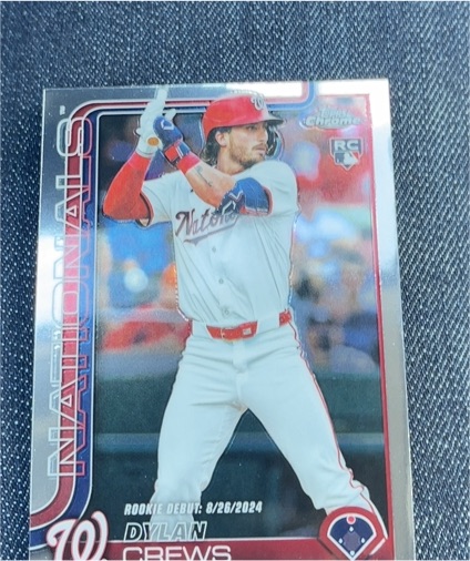 2025 Topps Chrome Update #US223 Dylan Crews — front