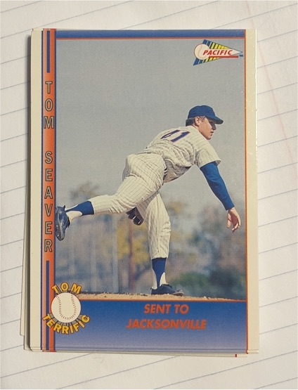 1992 Pacific #7 Tom Seaver Tom Terrific First Major League Win — front