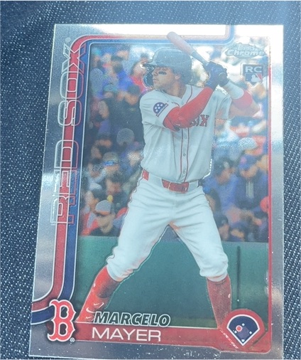 2025 Topps Chrome Update #USC9 Marcelo Mayer RC Boston Red Sox — front
