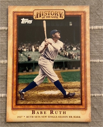 2010 Topps History Of The Game #HOTG11 Babe Ruth — front