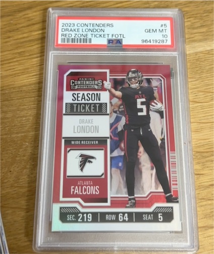 2023 Panini Contenders #5 Drake London — front