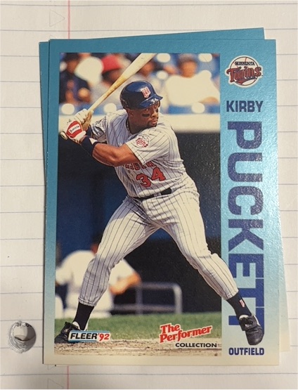 1992 Fleer The Performer #11 Kirby Puckett — front