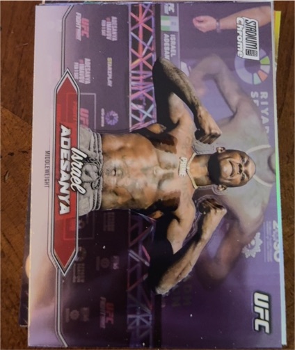 2025 Topps Stadium Club UFC #146 Israel Adesanya — front