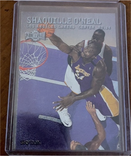 1999-00 Skybox Metal #105 Shaquille O'Neal — front
