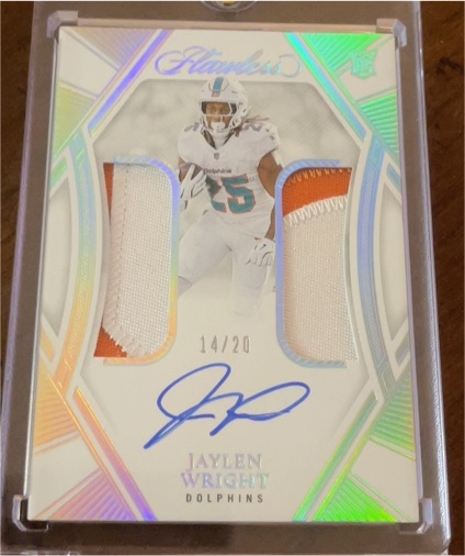 2024 Panini Flawless #14/20 Jaylen Wright — front