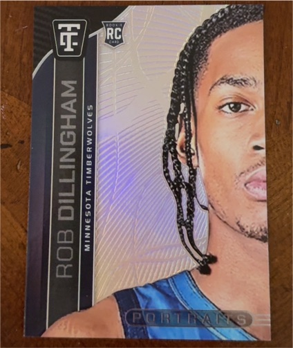 2024-25 Panini Totally Certified #17 Rob Dillingham Portraits Mirror — front