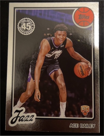 2025-26 Topps #80BK-54 Ace Bailey 1980-81 Topps Basketball Rookie — front