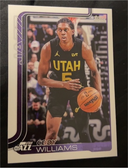 2025-26 Topps #130 Cody Williams — front